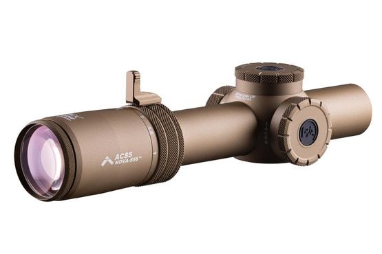Primary Arms PLx 1-8x ACSS Nova 5.56 riflescope in FDE with UML magnification lever